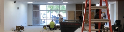 Photo from the rear of Richland Library Lower Richland. 